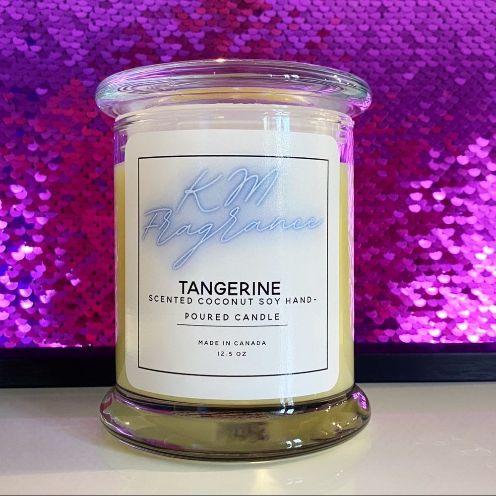 Tangerine Soy/Coconut Wax Hand-poured Candle